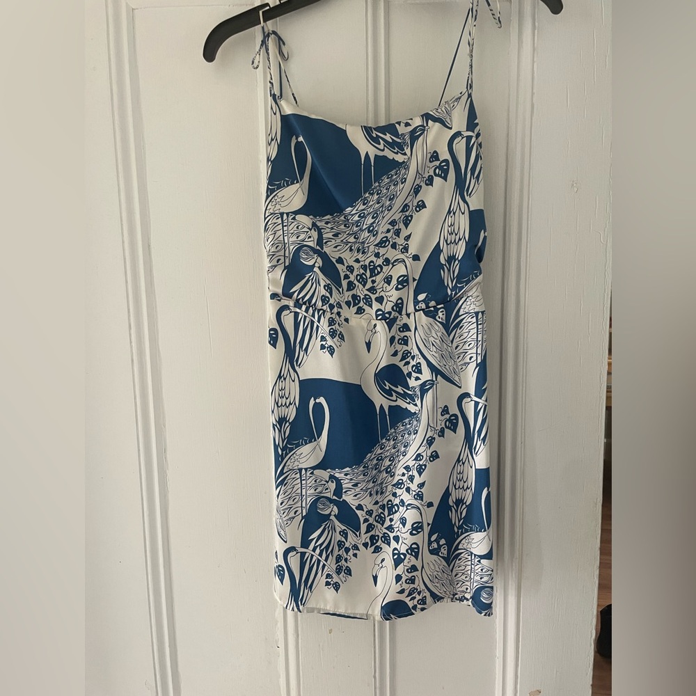 Reformation Blue Bird Dress Mini